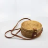 Round or Square Rattan Shoulder Bag 2