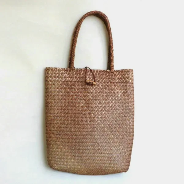 Handmade Straw Tote 1