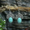 Ethnic Turquoise Water Drop Earrings 4