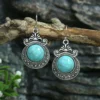 Ethnic Turquoise Water Drop Earrings 6