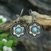 Ethnic Turquoise Water Drop Earrings 5