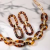 Tortoiseshell Print Jewelry Set 3