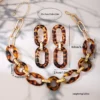 Tortoiseshell Print Jewelry Set 6