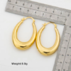 Chunky Hoop Earrings - Image 3