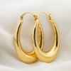 Chunky Hoop Earrings - Image 2