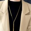 Adjustable Snake Chain Sweater Necklace - Image 5